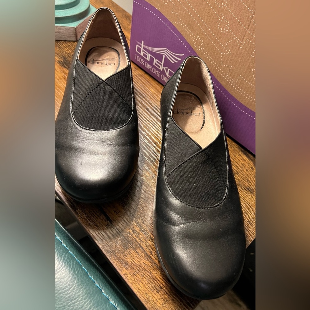 Dansko Ann Nappa black comforter shoes women’s Sz 37 - Picture 2 of 6
